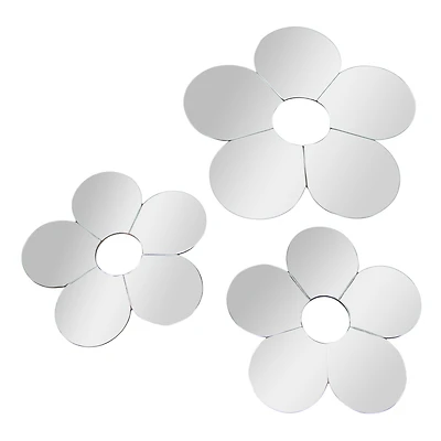 Daisy Shaped Mirror 3-Pack