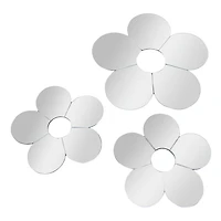 Daisy Shaped Mirror 3-Pack