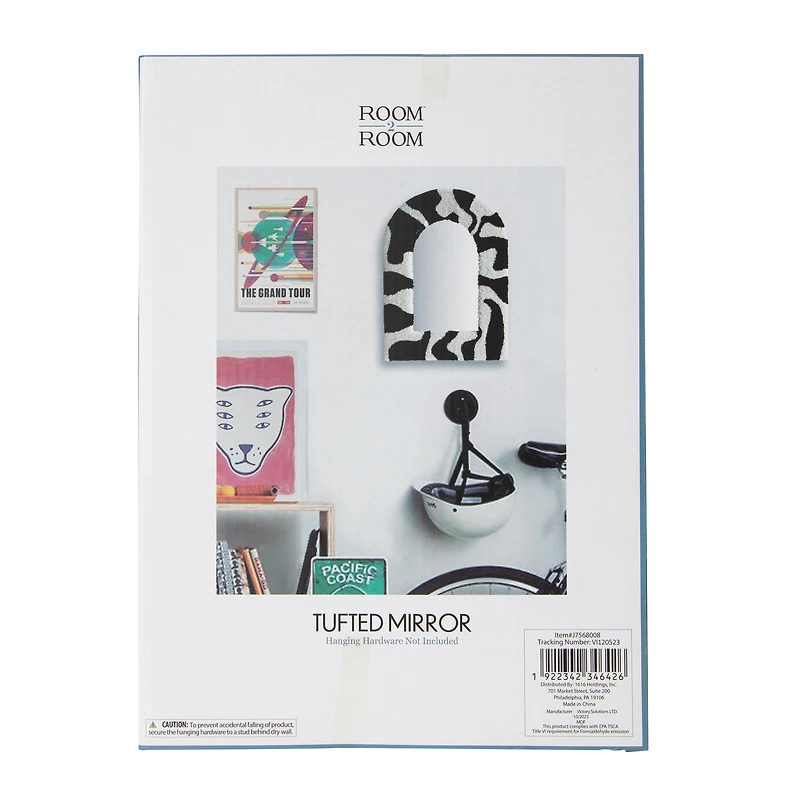 Tufted Mirror 11.8in x 8.66in