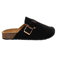 Ladies Buckle Clog Slides