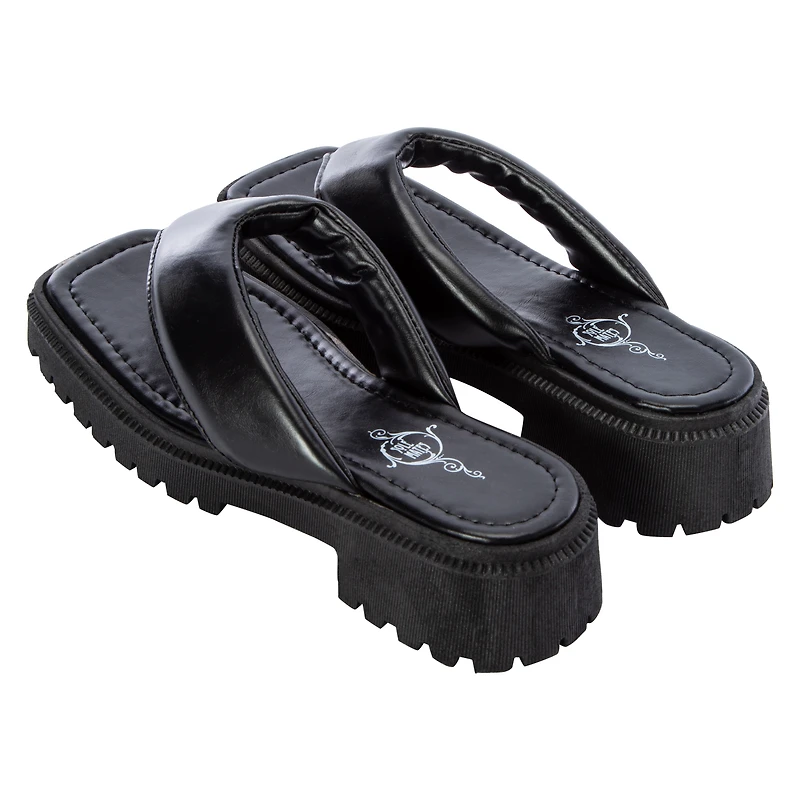 Ladies Retro Padded Thong Sandals