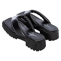 Ladies Retro Padded Thong Sandals