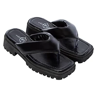 Ladies Retro Padded Thong Sandals