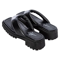 Ladies Retro Padded Thong Sandals