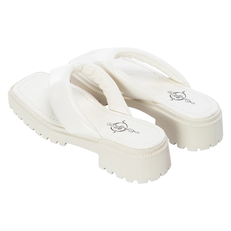 Ladies Retro Padded Thong Sandals