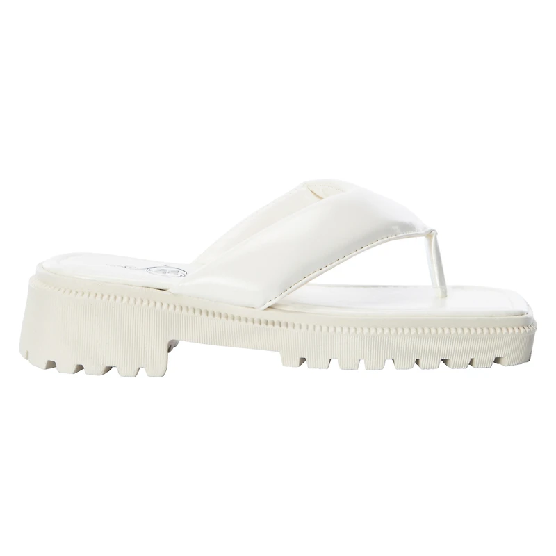 Ladies Retro Padded Thong Sandals
