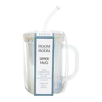Glass Sipper Mug 13oz