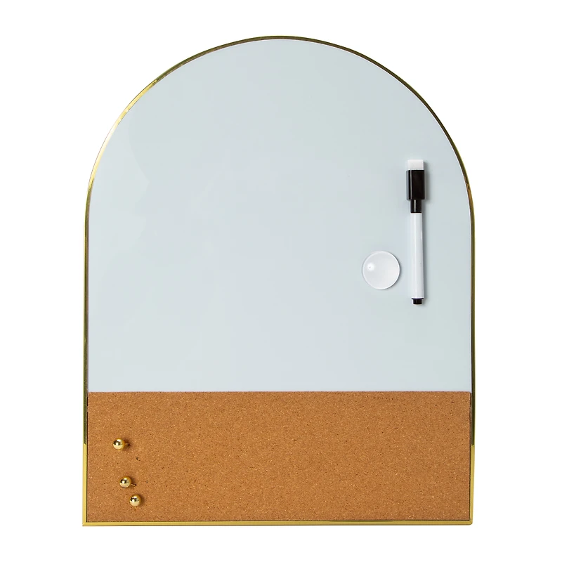 Arch Dry Erase & Cork Board Set 12in x 15in