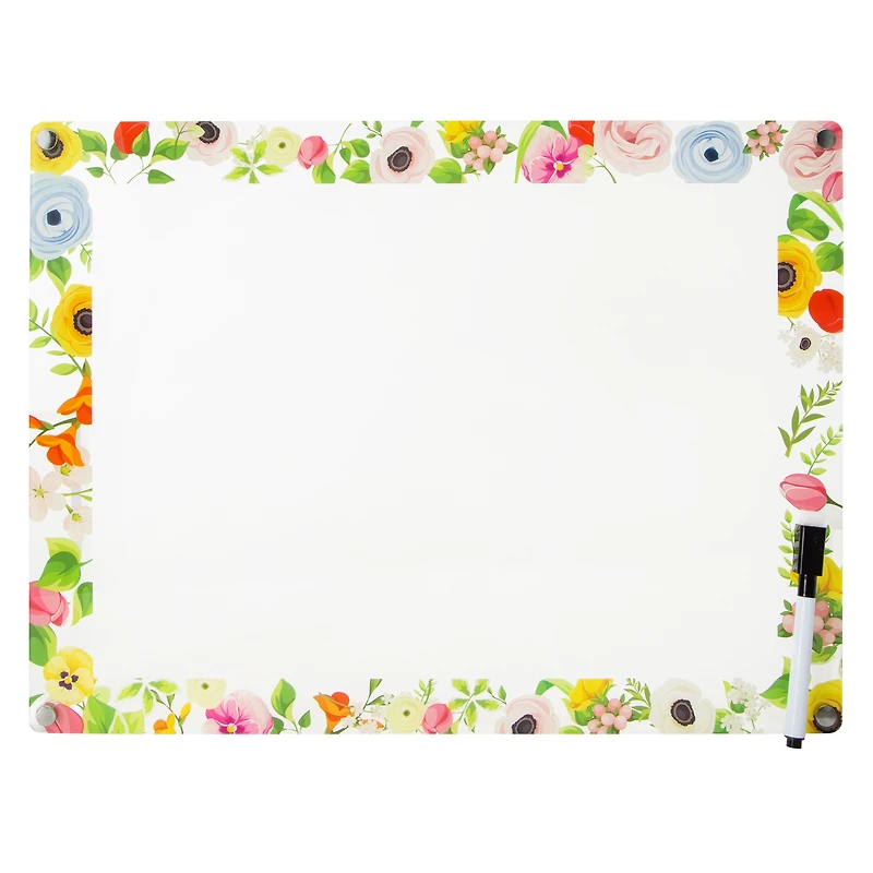 Acrylic Dry Erase Board With Marker 16in x 12in