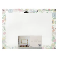Acrylic Dry Erase Board With Marker 16in x 12in