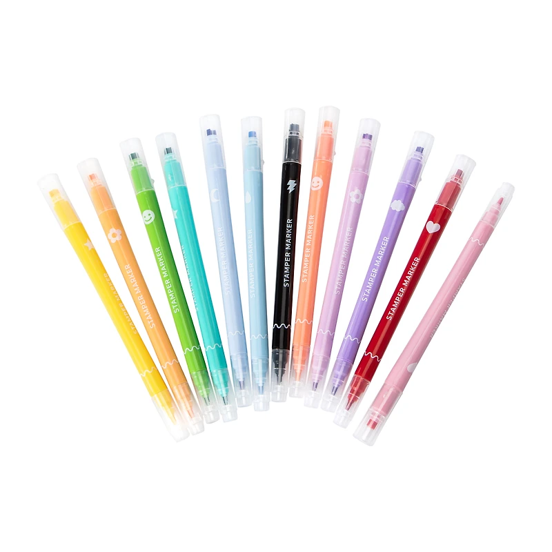 Double-Ended Stamper Markers 12-Count