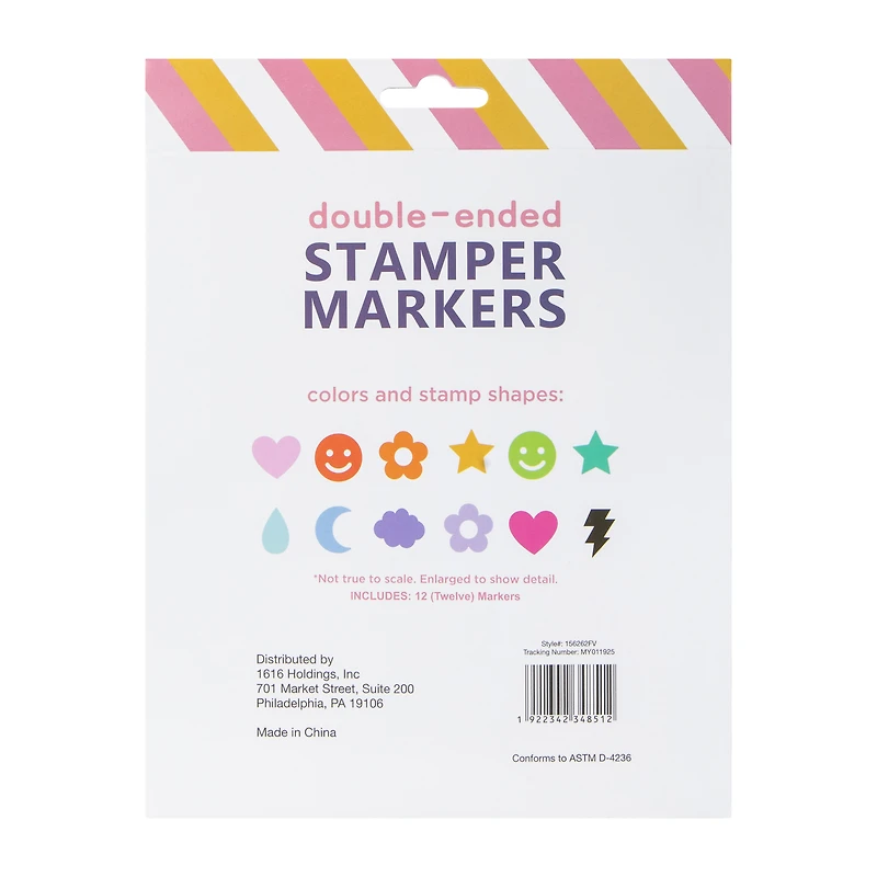 Double-Ended Stamper Markers 12-Count