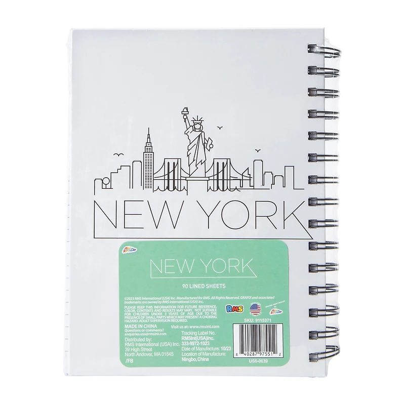 New York Spiral Bind Book