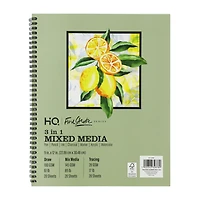 HQ 3-in-1 Mixed Media Sketch Book