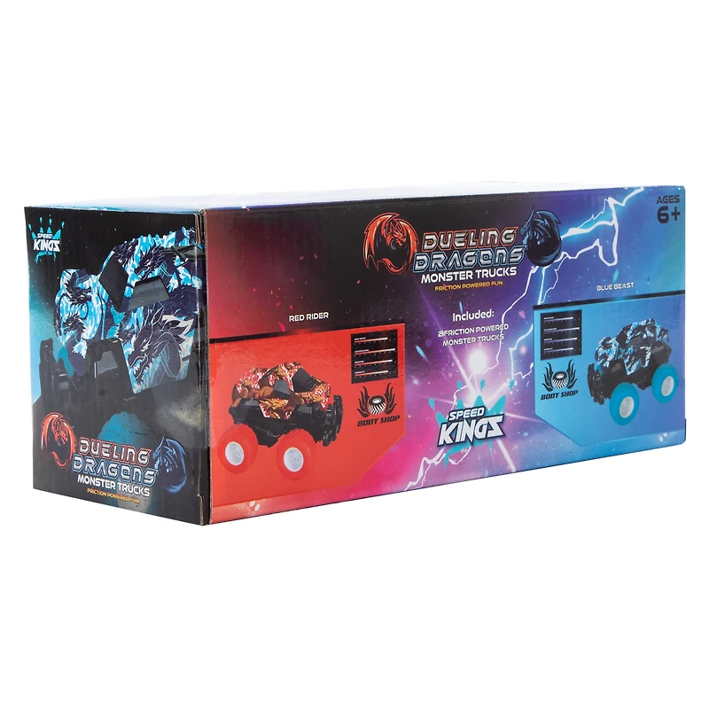 Dueling Dragons Monster Truck Toys 2-Pack