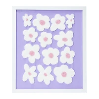 Framed Tufted Wall Art 12.2in x 14.33in