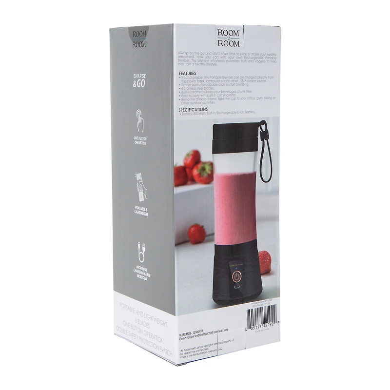 Rechargeable Portable Blender 12.8oz