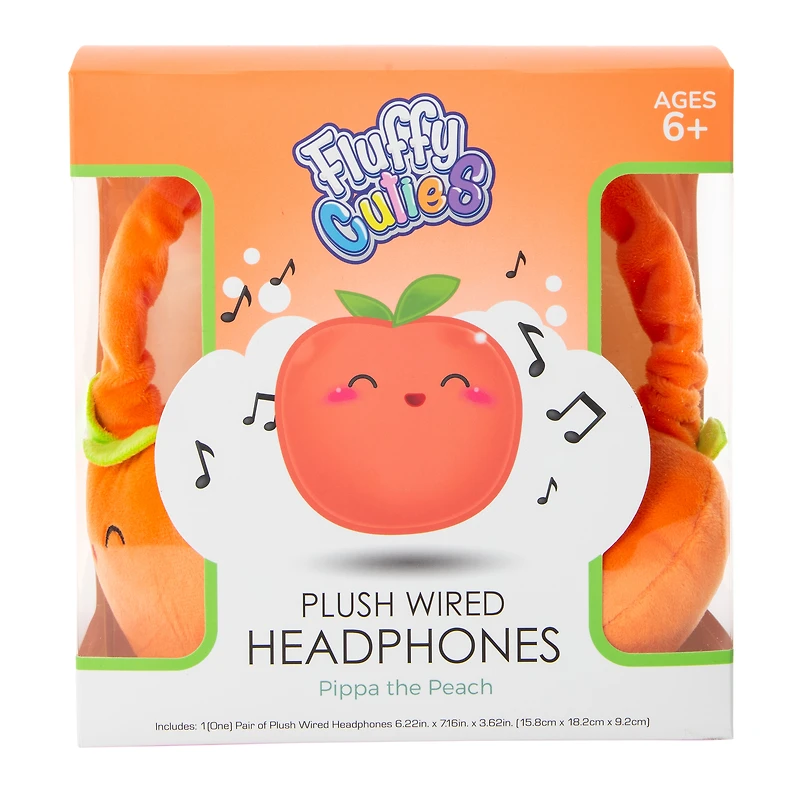 Fluffy Cuties Plush Wired Headphones