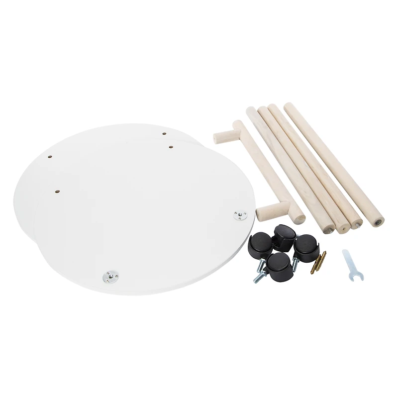 Circle Rolling Cart 15.74in x 21.25in