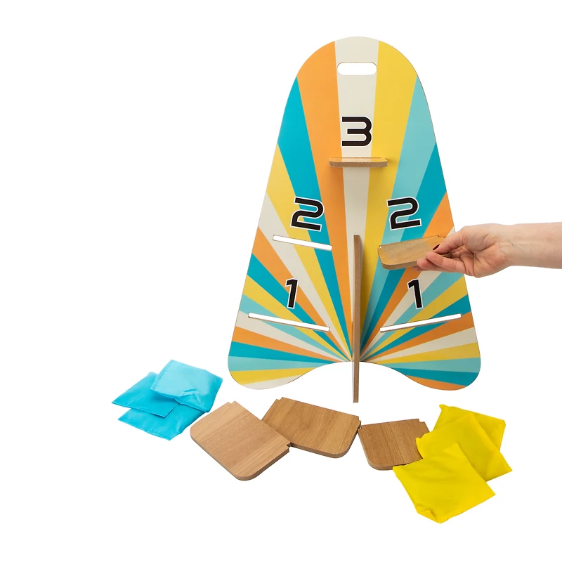 Wooden Beanbag Toss Game 15.7in x 22in