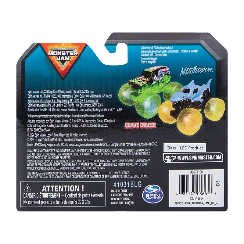 Monster Jam Light-Up Truck Die Cast Toy