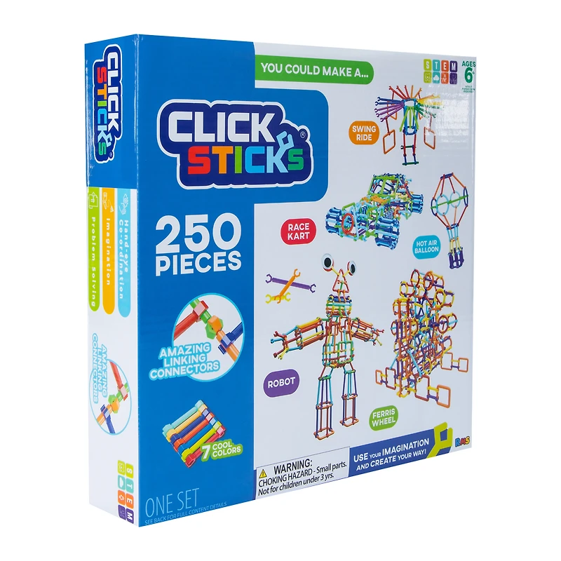 Click Sticks® Build Kit 250-Piece