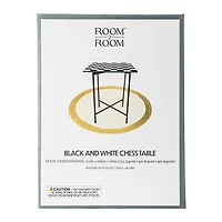 Black & White Chess Table 16in x 21in