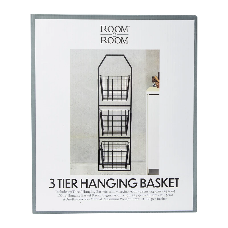 3-Tier Hanging Basket 11in x 9.5in