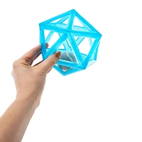 Hollow Geometric Dog Toy With Ball