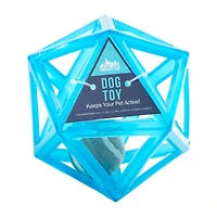 Hollow Geometric Dog Toy With Ball