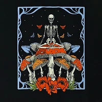 Mushroom Skeleton Graphic Tee
