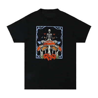 Mushroom Skeleton Graphic Tee