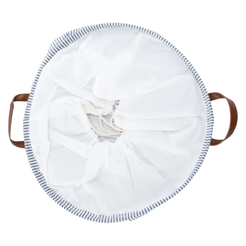 Striped Laundry Hamper 18.9in x 18.5in