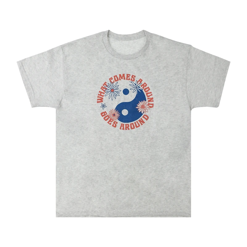 Yin Yang Flower Graphic Tee