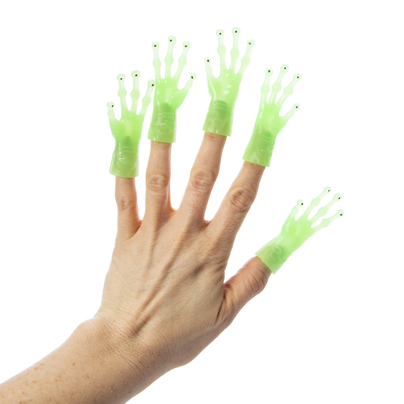 Tiny Glow Alien Hands 5-Count