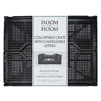 Collapsible Crate With Changeable Letters 15.74in x 11.81in