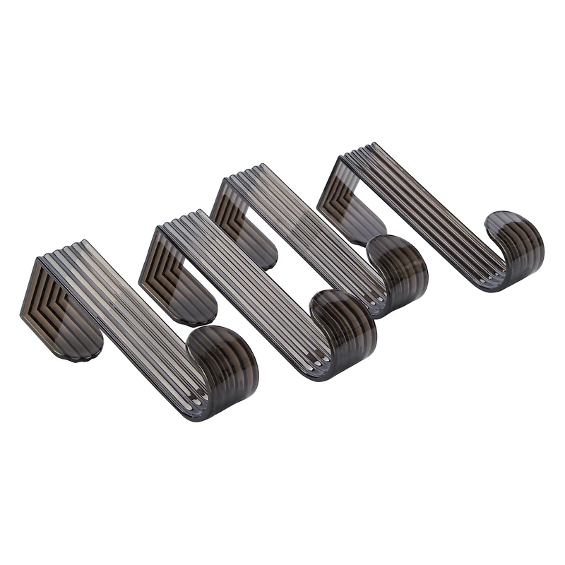 Textured Over The Door Hooks 4-Count