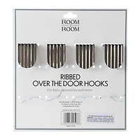 Textured Over The Door Hooks 4-Count