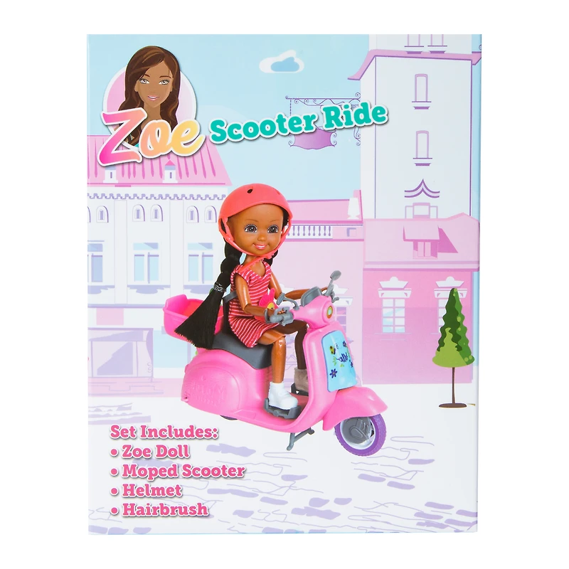 Zoe Scooter Ride Doll