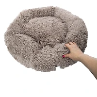 Shaggy Round Pet Bed 23in x 6.7in