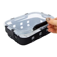 Glass Food Container With Silicone Sleeve 35.05oz