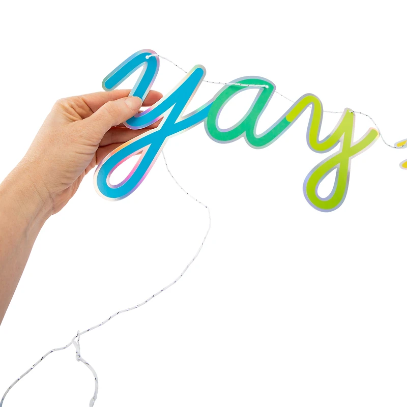 'Yay My Day' Party Banner 96in x 7.75in