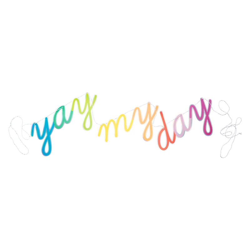 'Yay My Day' Party Banner 96in x 7.75in