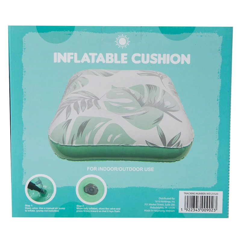 Printed Inflatable Outdoor Seat Cushion 21in x