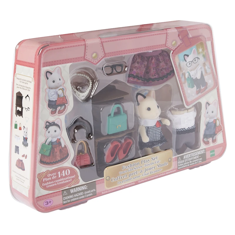 Calico Critters® Town Girl Series Tuxedo Cat Fashion Play Set