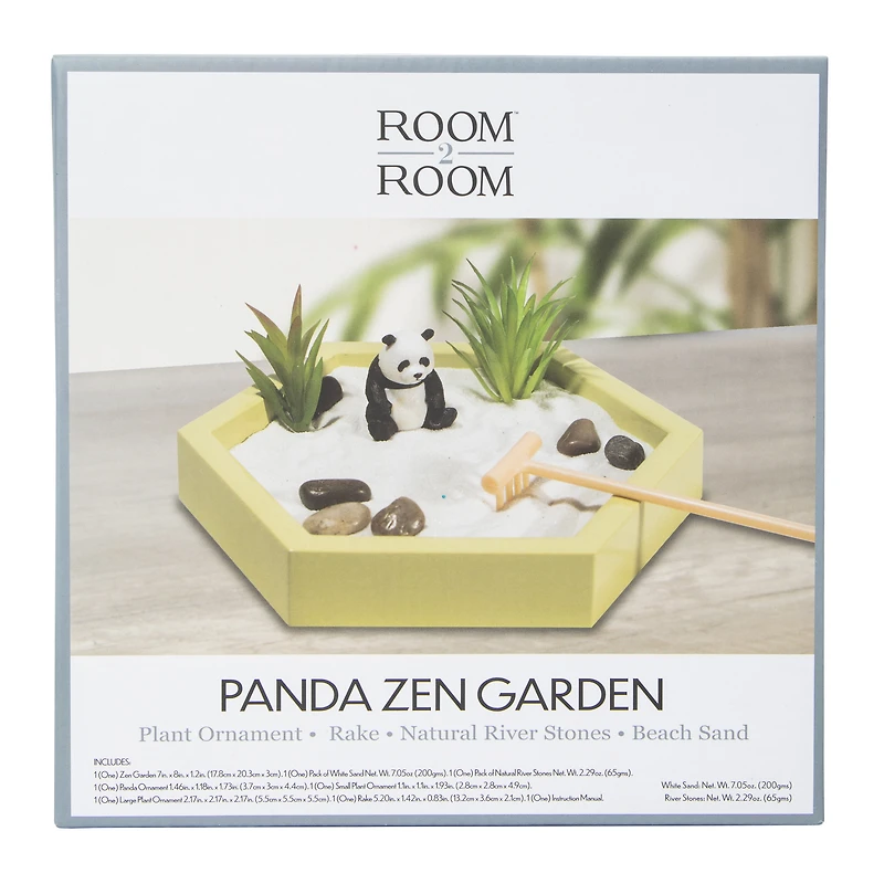Panda Zen Garden 7in x 8in