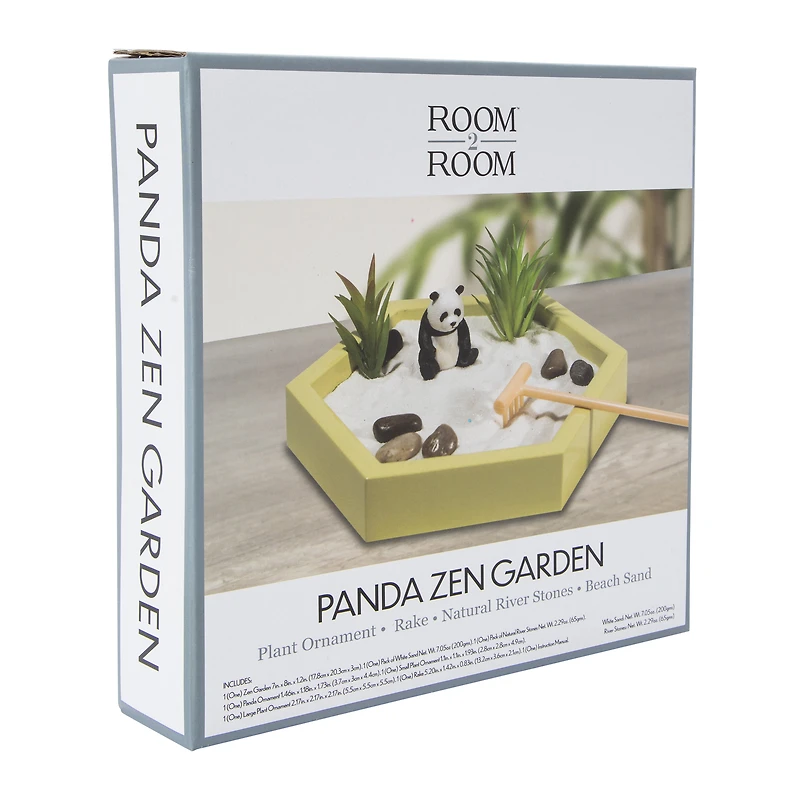 Panda Zen Garden 7in x 8in