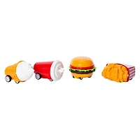 Fast Food Mini Wheeler Toy Cars 4-Count