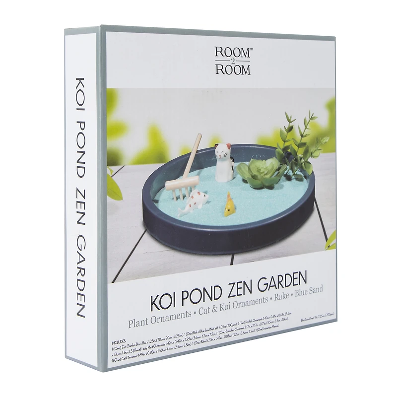 Koi Pond Zen Sand Garden 8in