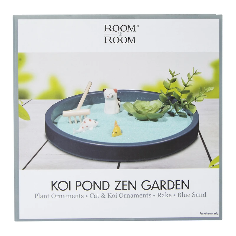 Koi Pond Zen Sand Garden 8in